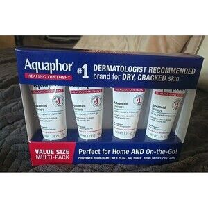 Aquaphor Healing Ointment – Advanced Therapy for Dry Skin, 1.75 oz, 4-Pack